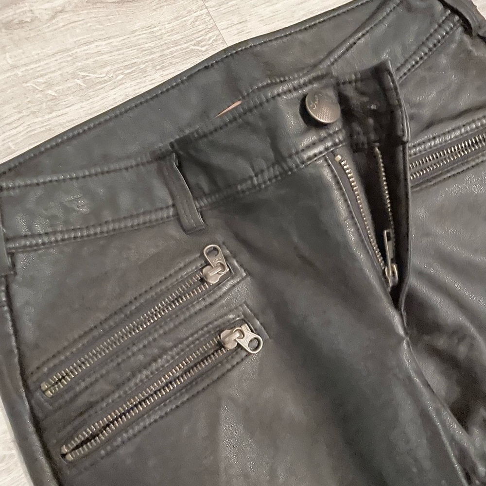 Free People Vegan Faux Leather Pants Size 4